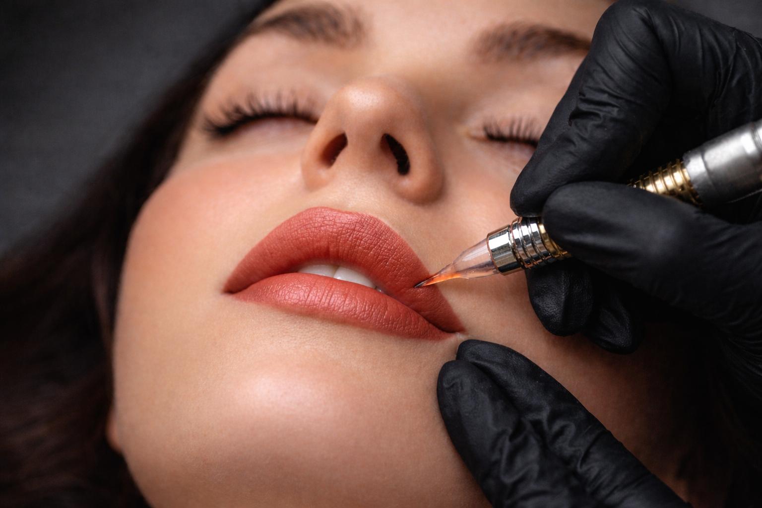 Lippenvollschattierung